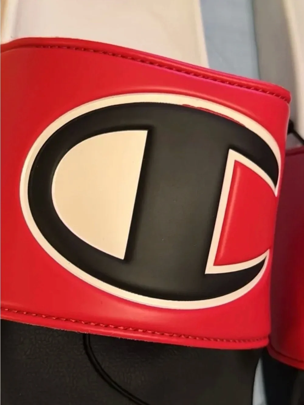 Champion Men's IPO SPLIT Scarlet/ Multi Slides Size 14 NWT
